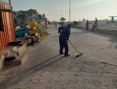 انطلاق حملة تنظيف كورنيش شاطئ العريش على ساحل شمال سيناء