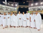 بعثة بيراميدز تؤدي مناسك العمرة على هامش تواجدهم بالسعودية