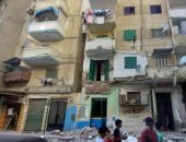انهيار شرفة عقار قديم بحى الجمرك فى الإسكندرية دون إصابات