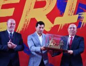 وزير الرياضة ورئيس الاتحاد الدولى للكاراتيه يفتتحان  بطولة الدورى العالمى