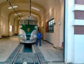شاهد 10 صور للقطار الملكى من الداخل بعد ترميمه ووصوله إلى الإسكندرية