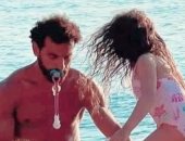 شاهد محمد صلاح في لحظات "أبوة" بصحبة كيان ومكة 