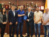 الإسماعيلى يستقبل وفد نادى القناة لبحث التعاون بين الناديين.. صور 