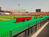 استاد السلام يتزين بـ"الأخضر" استعدادا لقمة الأهلى والزمالك.. صور