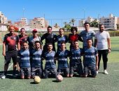 فريق خماسي قدم مركز شباب باسوس أول جمهورية في الدوري الرياضي بأبي قير