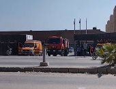 6 سيارات إطفاء تسيطر على حريق فى مخزن شركة بمنطقة الحضرة بالإسكندرية