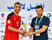 مصطفى عيد يحصد جائزة رجل مباراة مصر وموريتانيا في كرة الصالات