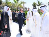 الرئيس السيسي يودع أمير قطر تميم بن حمد فى ختام زيارته لمصر