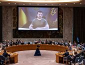 الرئيس الأوكرانى يطالب بطرد روسيا من الأمم المتحدة بناء على توصية مجلس الأمن