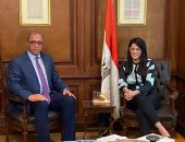  وزيرة التعاون الدولى تلتقى رئيس معهد التخطيط القومى لبحث مجالات التعاون المشترك