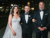 فرح أحمد العدل.. رقص يسرا وشيماء سيف مع تامر حسنى وأغنية هدية من العريس لعروسته