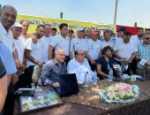 كواليس زيارة محمد الننى لقطاع الناشئين بالمقاولون العرب.. صور