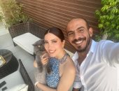 نسرين طافش تنشر صورا مع زوجها وتشكر جمهورها على التهنئة والمباركة