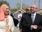 محافظ بنى سويف يستقبل وزيرة التضامن في مستهل زيارتها للمحافظة