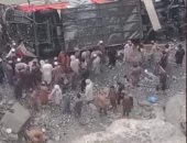 مصرع 19 شخصا فى سقوط حافلة بواد عميق جنوب غرب باكستان