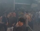 حريق هائل فى "السوق التجارى" بالقنطرة غرب بالإسماعيلية.. فيديو