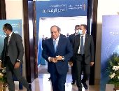 الرئيس السيسي يصل مقر افتتاح عدد من مشروعات مصر الرقمية