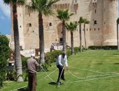 أحياء الإسكندرية ترفع كفاءة الحدائق والميادين لاستقبال الزائرين فى العيد