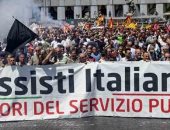 إضرابات فى إيطاليا احتجاجا على ميزانية الحكومة لعام 2024