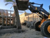 تنفيذ موجة إزالة للتعديات علي أملاك الدولة بمنطقة خدمات المساعيد بالعريش