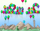 كل عام وأنتم بخير.. فرحة عيد الأضحى فى كاريكاتير "اليوم السابع"