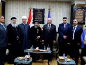 محافظ السويس يستقبل أبناء المحافظة لتبادل التهانى بعيد الأضحى.. صور