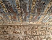 شاهد جدران معبد إسنا والرسومات البديعة ضمن مشروع البعثة المصرية الألمانية
