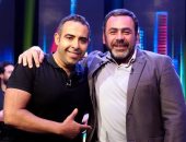 محمد عدوية من كواليس حلقة يوسف الحسينى ببرنامج "التاسعة" قبل عرضها الليلة