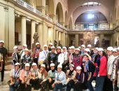 خدمة إرشادية مجانية للزائرين المصريين بالمتحف المصرى بالتحرير خلال الصيف