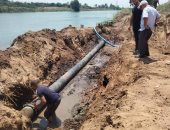 رئيس مياه القناة يتابع أعمال إصلاح خط مياه الشرب بقرية نفيشة بالإسماعيلية