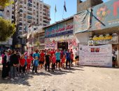 "شباب القليوبية" تواصل مشروع تنشيط الرياضة بالأحياء السكنية داخل شبرا الخيمة
