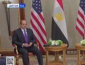 فيديو لقاء الرئيس السيسي بنظيره الأمريكى جو بايدن فى جدة