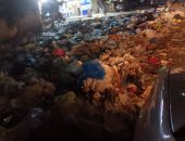 تراكم القمامة فى النخيل بالعجمى بالإسكندرية.. والحى يستجيب لشكاوى المواطنين