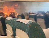 ركاب قطار فى إسبانيا يعيشون لحظات رعب بسبب محاصرتهم وسط الحرائق.. فيديو 