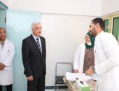 رئيس جامعة المنوفية يتفقد العمل بالعيادات الخارجية والتجديدات بمستشفى الطلبة 