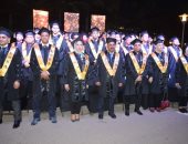 رئيس جامعة الإسكندرية يشهد حفل تخريج طلاب الماجستير المهنى بكلية التجارة