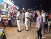 أمن دمياط يشن حملة مكبرة لرفع الإشغالات بأسواق رأس البر