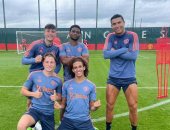 الظهور الأول لرونالدو فى تدريبات مانشستر يونايتد استعدادا للموسم الجديد