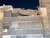انهيار شرفة عقار بمنطقة جناكليس بالإسكندرية دون إصابات بشرية 