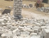 إزالة 19 حالة تعدٍ بالبناء على الأراضي الزراعية بمركز مغاغة في المنيا