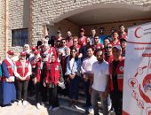 الهلال الأحمر المصرى يواصل تنفيذ مشروعات تحسين سبل المعيشة بشمال سيناء 