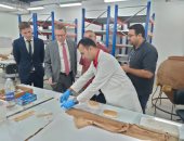 سفير ألمانيا بالقاهرة يزور المتحف القومى للحضارة المصرية 