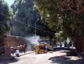 رفع 55 حالة إشغال و50 طنا من تراكمات القمامة والأتربة بمدينة إدفو.. صور