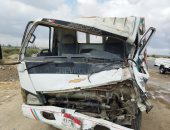 إصابة 4 أشخاص في اصطدام سيارة نقل محملة بـ"التنر" بموتوسيكل على صحراوي الإسكندرية