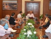 محافظ بورسعيد يستقبل ممثلى الشركات المنفذة للمشروعات الجديدة