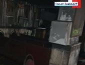 "إكسترا نيوز" تعرض اللقطات الأولى من داخل كنيسة أبو سيفين بعد الحريق.. فيديو
