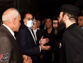 بث مباشر لأداء صلاة الجنازة على جثامين ضحايا حريق كنيسة أبو سيفين