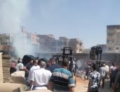 السيطرة على حريق بمخزن مصنع كرتون فى العاشر من رمضان.. صور