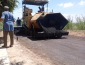 رصف طرق وتسليك خطوط صرف وحملات نظافة بمدن وقرى كفر الشيخ ..صور