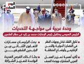 وحدة عربية.. الرئيس السيسى يستقبل نظيره الإماراتى بمطار العلمين (إنفوجراف)